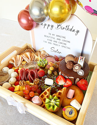 Royal cheese tray with Cake and Donuts