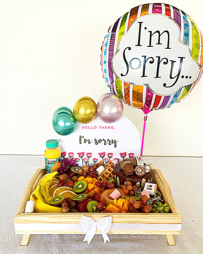 Royal Fruit Tray with a Cake