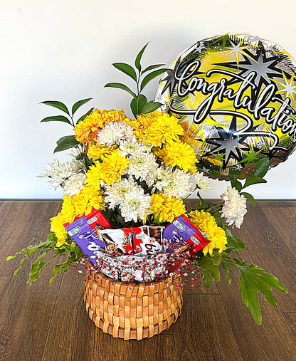 Floral & chocolate Basket