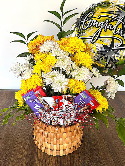 Floral & chocolate Basket