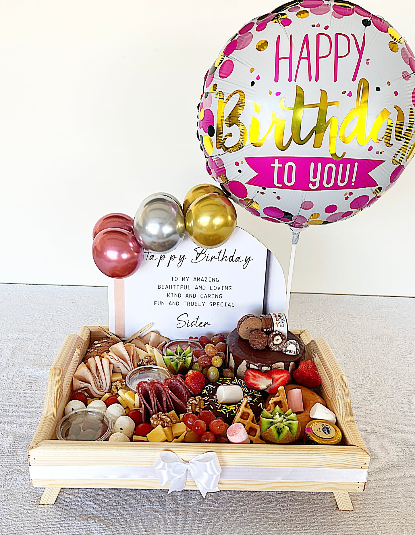 Royal cheese tray with Cake and Donuts