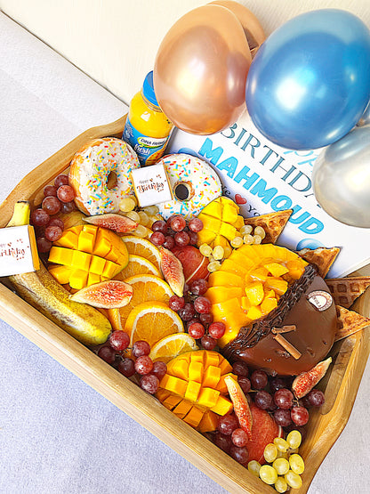 Royal Fruit Tray with a Cake