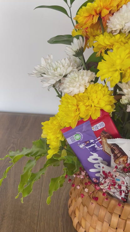 Floral & chocolate Basket