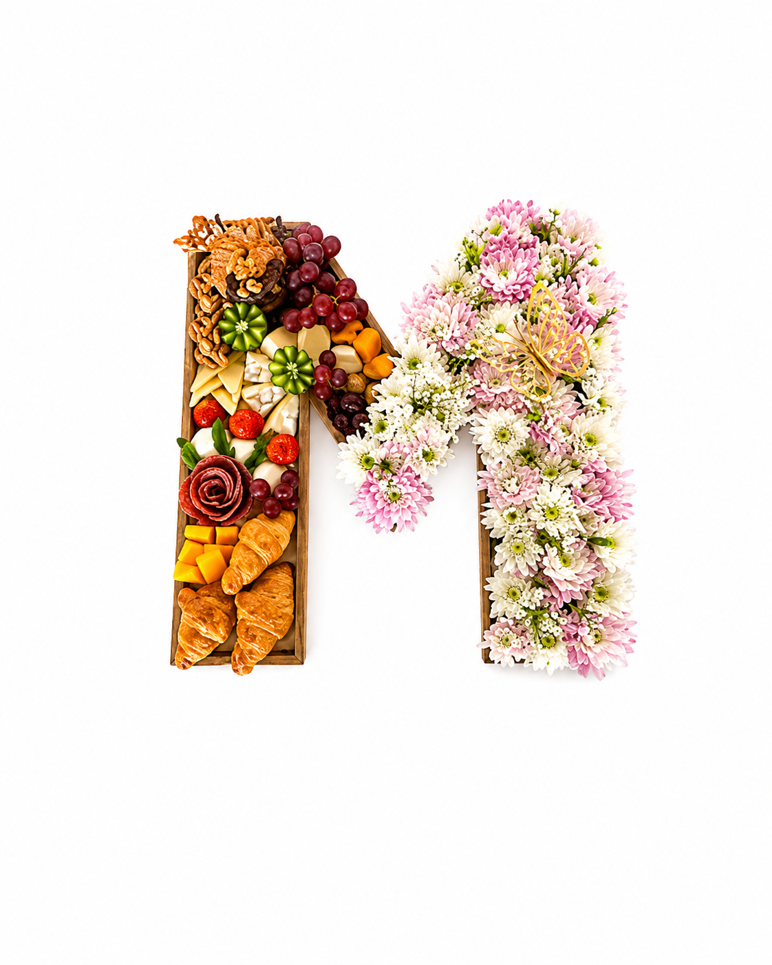 Floral letters M